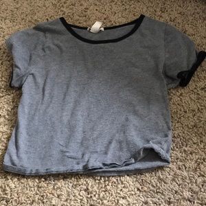 Short sleeve crop top